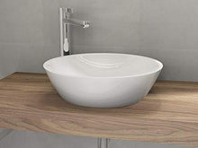 Aqua Bagno KR-45 Lavabo soprapiano, lavabo in ceramica, lavabo rotondo 45 cm, lavabo
