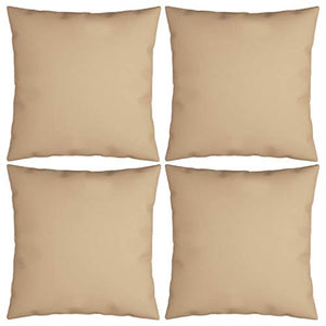 Buyounger Cuscini Decorativi 4 pz Beige 50x50 cm in Tessuto