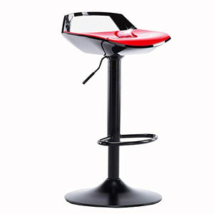 Poltrone Nubao Moderno Bar Sedia Alta Sgabello Girevole Ascensore, ABS Sedile, Cafe, Ricevimento, Bianco, Chassis41cm (Color : Black, Size : Chassis38.5cm)