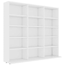 Tidyard Armadio Porta CD/Dvd, Armadio per Casa e Ufficio, Armadio in Truciolato, con Scomparti Aperti 102x16x89,5 cm