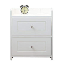 Comodino Tavolino comodino camera da letto francese 2 cassetti comodini comodini Tavolino contenitore multiuso tavolini set comodino lato letto ( Colore : Bianca , Dimensione : 37.5*32*45cm )