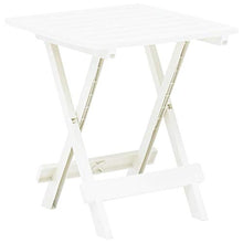 SKM Tavolo da Giardino Pieghevole Bianco 45x43x50 cm in Plastica