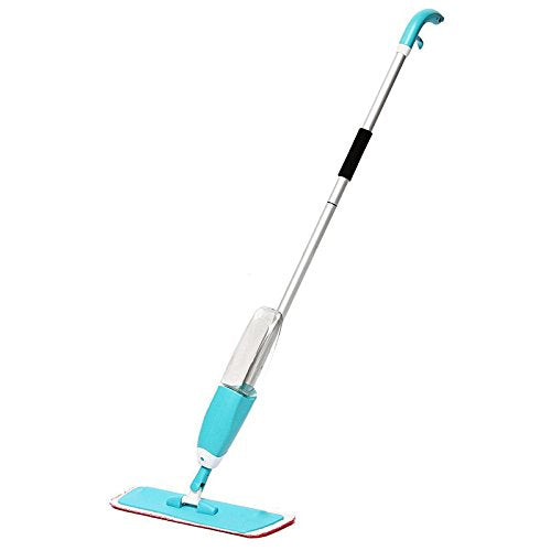 WAMSY Mop Mop A Getto d'Acqua 360 Mop A Testa Rotante E Panno per La Pulizia Rosso Mop Strumenti per La Pulizia A Secco della Casa