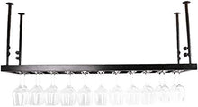 FCXBQ Portabottiglie Bar Portabottiglie Cornice in Vetro per Vino Appesi Calici retrò Cornice in Vetro per Vino Rosso Capovolta Appendini per Vino Conservazione (Dimensioni: 60 * 30 cm)