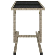 vidaXL Tavolo da Giardino Tavolino da Esterni Mobili da Giardino Arredo da Esterni Arredamento per Patio Marrone 110x53x72 cm in Vetro e Polyrattan