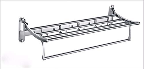 MBYW Portasciugamani Moderno Minimalista Portasciugamani Elegante per Il Bagno di Moda Portasciugamani in Acciaio Inox, portasciugamani Pieghevole, mensola Bagno, portasciugamani