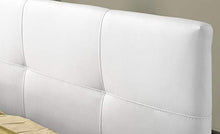 SARDAMATERASSI-Letto matrimoniale con box contenitore elegante e moderno in similpelle bianco comodo e pratico facile da pulire(materasso non incluso)