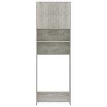mewmewcat Mobile per Lavatrice Grigio Cemento 64x25,5x190cm in Truciolato