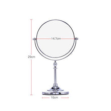 luckyW Specchio Senza ruggine Specchio per Il Trucco da Tavolo Specchio HD Specchio ingranditore 3 Volte Specchio Girevole a 360 ° Bagno Impermeabile e Resistente all'umidità