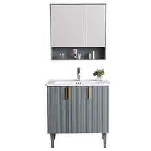 Mobile da Bagno in Legno per Mobile per Mobile per Mobile per Mobile per Mobile da Bagno Set di vanità da Bagno Singolo lavabo (Color : Gray, Size : 50x81x84cm)