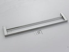 Beelee - Doppia barra portasciugamani da parete, 40 cm, cromata lucida, acciaio inox, BA8502C-40