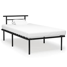 vidaXL Giroletto Nero in Metallo 100x200 cm