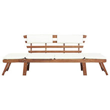 vidaXL Legno Massello di Acacia Lettino Prendisole Panca da Giardino Sdraio