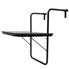 EVTSCAN Tavolo da Balcone in polyrattan Tavolo sospeso Tavolo Pieghevole Tavolo da Balcone Pieghevole Pieghevole