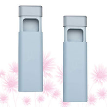 HEALLILY mini portapillole dispenser di medicinali 3 scomparti porta pillole portaoggetti scatola di subpackaging per viaggi giornalieri a casa 2 pz (blu)