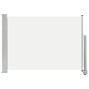 Festnight Tenda da Sole Laterale per Patio, Tende da Sole Paravento Laterale 80x300 cm Crema