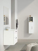 Randalsa Mobile Nexo 80 cm | Bianco | 81 x 81 x 46 cm | Mobile con 2 cassetti + lavabo in Ceramica