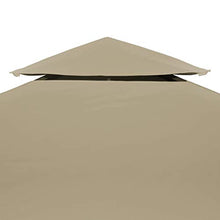 Tidyard- Copertura Gazebo, Copertura Superiore per Gazebo a 2 Strati 310g/m² 4x3m Talpa