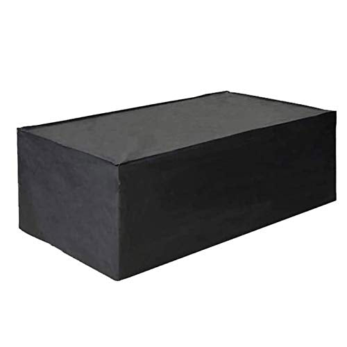 ZGQ Copertura per Mobili Arredo Giardino 60X60X100cm, Copertura Tavolo Esterno Impermeabile, Strato Esterno Rettangolare Patio Garden Patio Tavolo da Giardino, Nero,Black