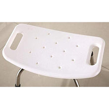LXLAMP Sgabello da Doccia, Sgabello Bagno Vecchio Sgabello Bagno Antiscivolo, Staffa in Alluminio/Sgabello in Plastica/Tappetino Antiscivolo / 6 Altezza Regolabile