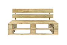 Panca da giardino per interni ed esterni, con schienale in legno, per casa, giardino, patio, cortile, terrazza, parco, 110 x 66 x 55 cm