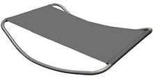 Lettino a Dondolo XXL | lettino per prendere il sole e dondolarsi | colore grigio | extra large ca. 200x130x32 cm | robusto telaio di metallo | sdraio moderno design con cuscino | materiali di qualità | per interni ed esterni