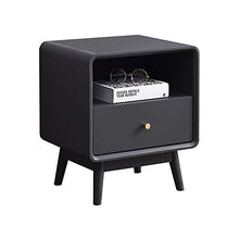 Diaod Comodino Tutto in Legno massello Camera da Letto Nordic casa in Legno Semplice e Moderno Comodino Armadio Grigio