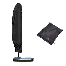 TANiCE Copertura Ombrellone 280cm - Fodera Protettiva Impermeabile Antivento Antipioggia Oxford 210D con Rivestimento Idrorepellente Copertura Parasole da Giardino - Nero