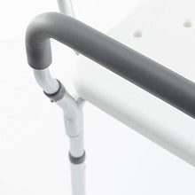 Sfeomi Sgabello per Doccia Portatile Sedile da Bagno in Alluminio con Schienale e Braccioli Panca da Doccia Regolabile da 5 Altezza Sedia con Telaio Largo Piedini in Gomma Antiscivolo Carico Max 100kg