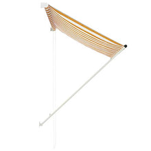 VidaXL - Tenda da sole retrattile, 100 x 150 cm, giallo e bianco