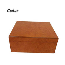 YYYUR Cedar Cigar Box, Europea Retro Grande capacità 50 Cigar Humidor, con igrometro, Decorazione Domestica Viaggio Portatile Cigar Box