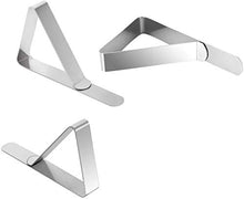 12 mollette per tovaglia, in acciaio inox, per tavoli, per picnic, matrimoni, feste, passeggiate, casa, giardino, forniture