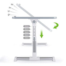 jiaju Tavoli da Picnic Tavolo Pieghevole, Tavolo per Laptop in Lega di Alluminio Tavolo Pieghevole da Tavolo Pieghevole Portable Regolabile Desk Stand Notebook per Il Letto del Letto del Laptop