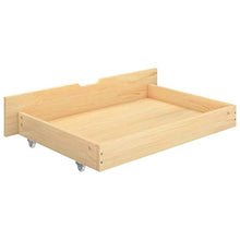 Lasamot Giroletto in Legno massello di Pino Color Legno Chiaro, giroletto per Camera da Letto, giroletto Pratico per Famiglie in Stile Moderno 206 x 106 x 60 cm  con 2 cassetti