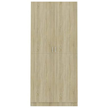 vidaXL Guardaroba in rovere Sonoma, 90 x 52 x 200 cm, colore: quercia