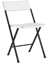 Cosco Resin Resing-Sedia Pieghevole con Schienale Sagomato e Seduta x 4, Bianco, 4 unità