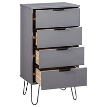 vidaXL Cassettiera Legno Chiaro Bianca 45x39,5x90,3cm Massello di Pino
