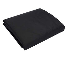 HSBAIS Tondo Copertura per Mobili da Giardino, Anti-UV Impermeabile Copertura Tavolo Giardino Esterno Resistente allo Strappo per Giardino Mobili Tabella,Black_128x71CM