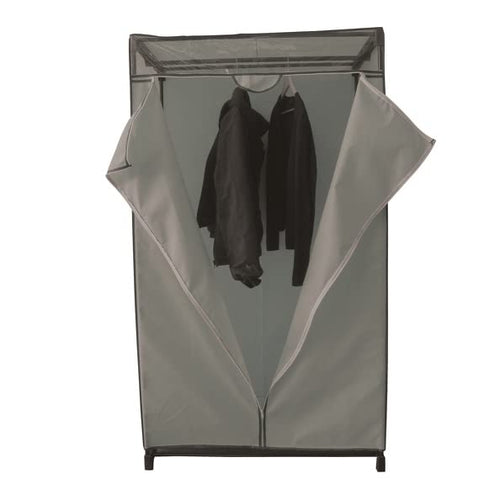MSV 261 - Armadietto, Dimensioni: 90 x 50 x 160 cm, Colore: Nero/Blu Cielo