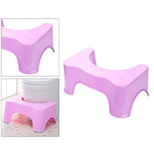 Fenteer Multiuso Piede Step Up Sgabello Cucina di Casa I Bambini di Plastica Scaletta WC 40x26x17cm - Rosa