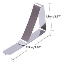 EVENN - Set di 6 mollette per tovaglia, in acciaio inox, per picnic, matrimoni, feste, casa, giardino