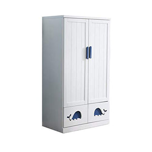 LiChaoWen Armadio per Bambini Modern Minimalista Minimalista Piccolo Appartamento Bedroom Deposito Cabinet Kid Cartoon Wardrobe Armadi Camera da Letto (Colore : Blu, Size : 150x50x80cm)