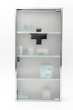 Armadietto per medicinali in acciaio INOX, dimensioni: 80 x 40 cm, di grandi dimensioni