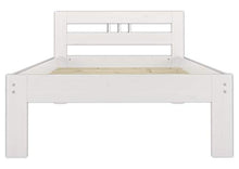 Erst-Holz Solido Elegante Letto Bianco in Pino massello 90x200 con doghe rigide 60.64-09W