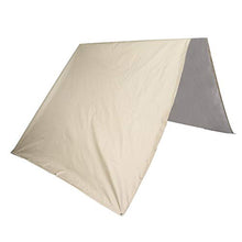 Oumefar Tenda da Sole Impermeabile con tettoia a Quattro Angoli per vialetto Patio o Altra Area Esterna(Beige)