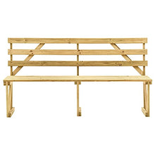 Tidyard Panca Panchina da Giardino 170 cm in Legno di Pino Impregnato,Panchina da Esterno Balcone,Divanetto da Giardino per Esterno in Legno