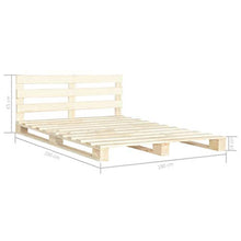 SKM Giroletto in Pallet di Legno Massello di Pino 180x200 cm (43.9kg)