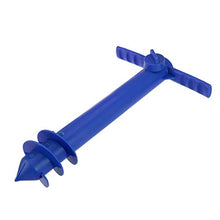 Yardwe 2Pezzi Picchetto di Supporto per ombrellone Mare Spiaggia in plastica Porta ombrellone da Spiaggia,Blu (14,9 x 9,8 x 3,1 Pollici)