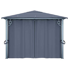 Tidyard Gazebo Padiglione da Giardino Esterno con Tende Richiudibile,Gazebo Giardino,Padiglione Giardino,Gazebo Richiudibile,Gazebo con Tende 300 x 300 x 270 cm/400 x 300 x 270 cm