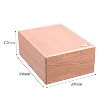 KANJJ-YU Cigar Box, Naturale Cedar Cigar Humidor Viaggio Portatile Cigar Box in Grado di memorizzare 20 sigari, Cigar Humidor e sigari Accessori for Fumatori - Pine Grain Good Mood, Good Life Bar